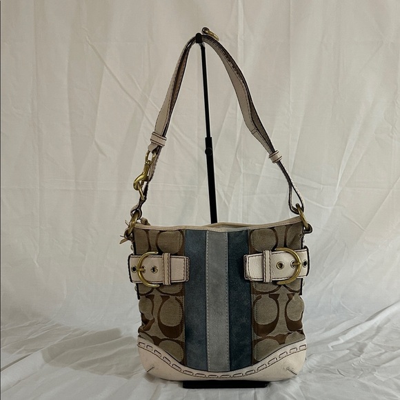 Stylish Women's Shoulder Bag - Brown and Gray - Picture 1 of 11